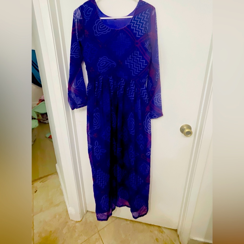 India dress bandhini print